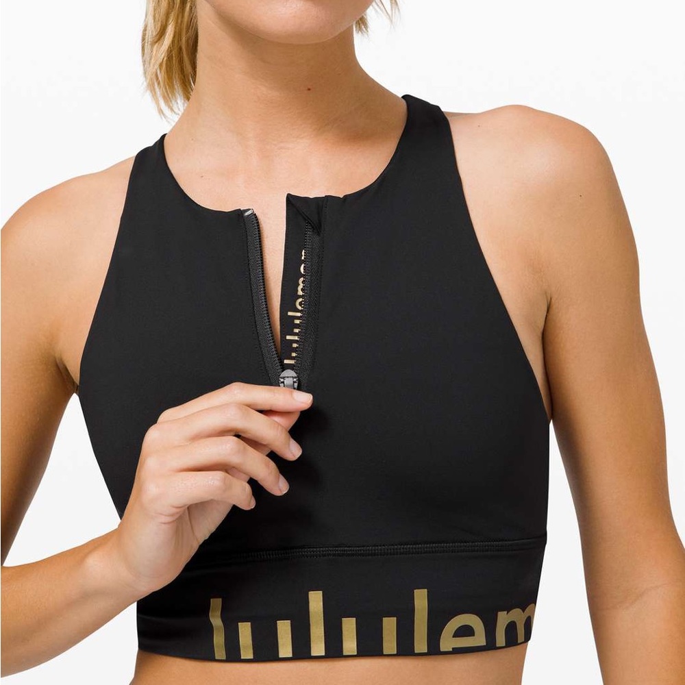 Lululemon Energy Longline Sport Bra size 6 LE HOLIDAY